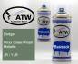 Preview: Dodge, Onyx Green Pearl Metallic, JR / YJR: 400ml Sprühdose + 400ml Klarlack - Set, von ATW Autoteile West.